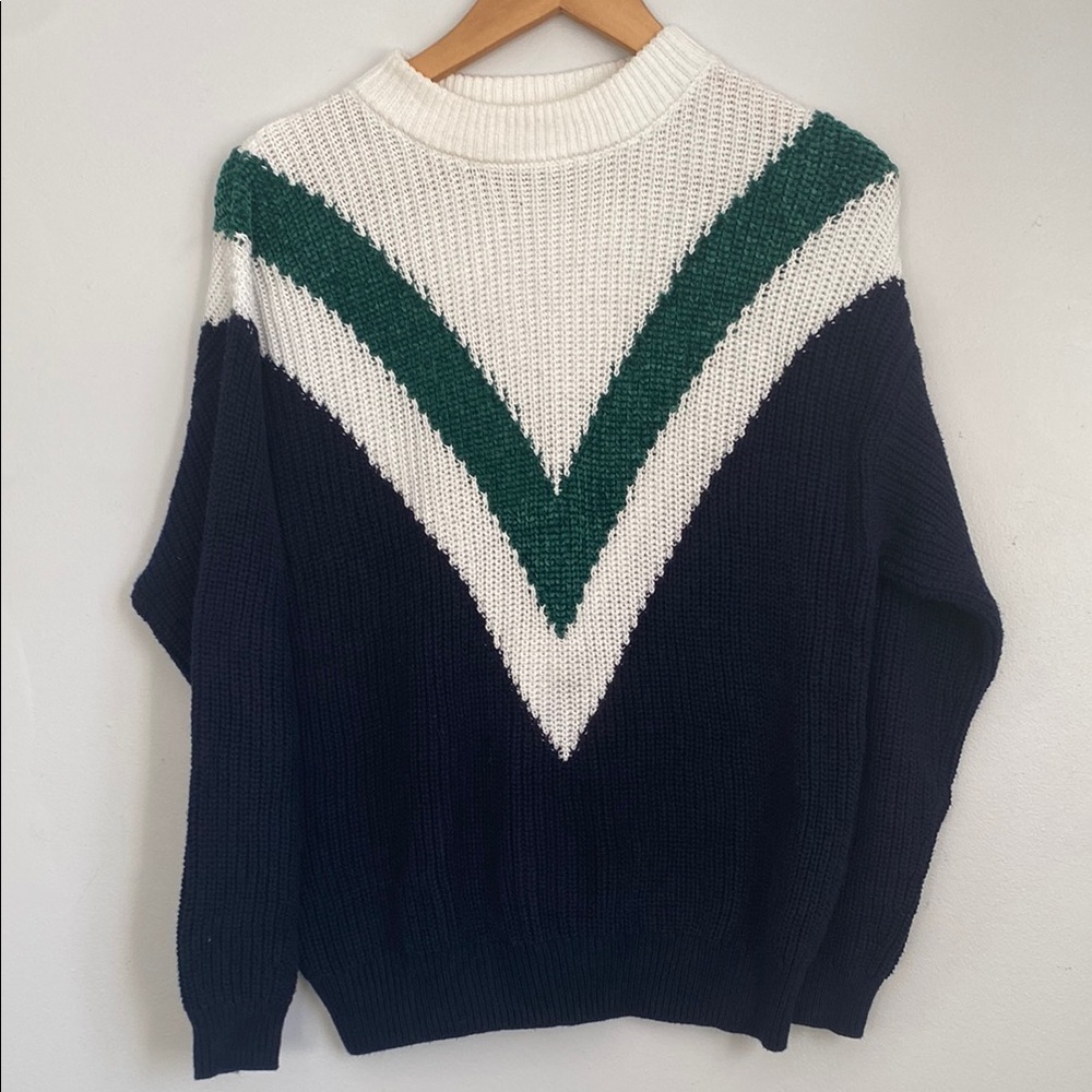 MNG Women's Striped Knit Sweater